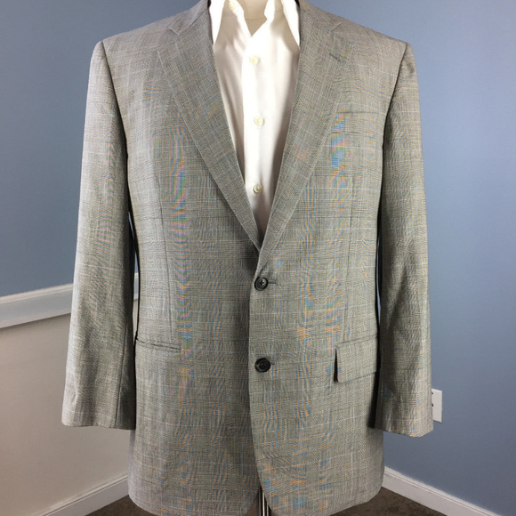 Brooks brothers madison Light Gray Micro Check 41